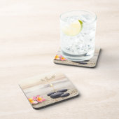 Tree Women Silhouette Zen Stones Bier Onderzetter (Rechterzijde)