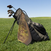 Tree Wood Bark Golfpatroon Destiny's Destiny Golfhanddoek (Groen)