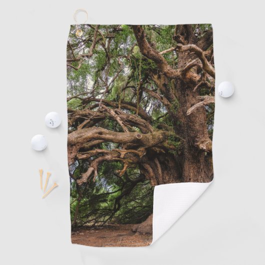 Tree Wood Bark Golfpatroon Destiny's Destiny Golfhanddoek (Insitu)