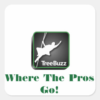 TreeBuzz vierkante sticker