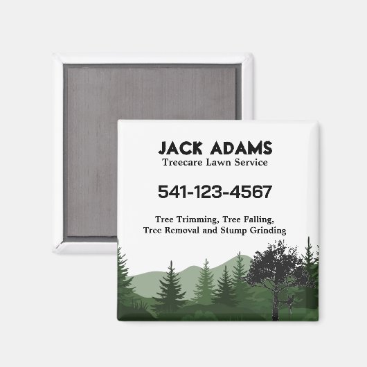 Treecare Lawn Service Magneet (Voorkant / Achterkant)