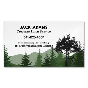 Treecare Lawn Service Visitekaartje Magnet Magnetisch Visitekaartje