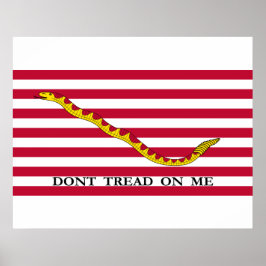 Treed niet op mij Amerikaanse marinevlag Poster