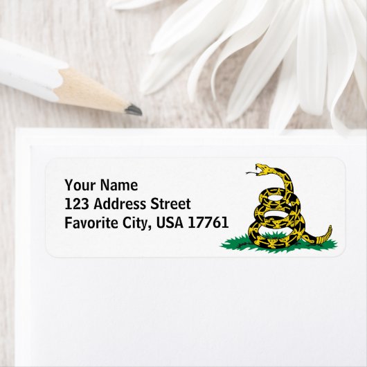 Treed niet op mij witte Adresetiketten Etiket (Insitu)