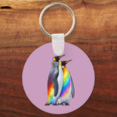 Treed trots trots trots Pride Pinguïns Sleutelhanger (Voorkant)