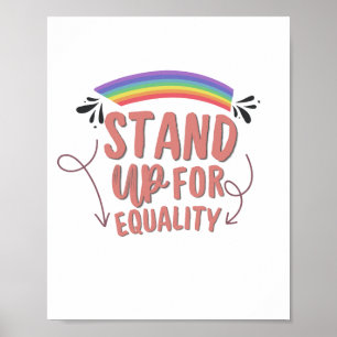 Treed voor Gelijkheid - Inclusieve Pride-muurkunst Poster