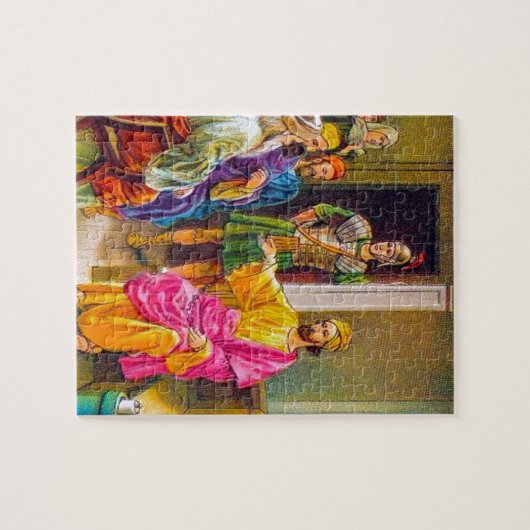 Treedt 28:23-31 Paul Preaches in Rome Puzzle op Legpuzzel (Horizontaal)