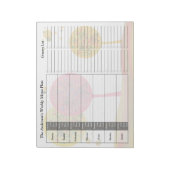 Treedt Wekelijks Aangepast Notitieblok van het Pla (Linkerzijde)