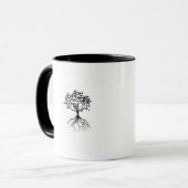 TREEE4, het Leven moet achteruit worden begrepen.  Mok (Voorkant links)