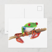 Treefrog boom kikker schattig dier illustratie tek briefkaart (Voorkant / Achterkant)