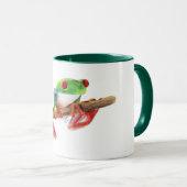 Treefrog boom kikker schattig dier illustratie tek mok (Voorkant rechts)