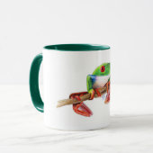 Treefrog boom kikker schattig dier illustratie tek mok (Voorkant links)