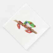 Treefrog boom kikker schattig dier illustratie tek servet (Hoek)