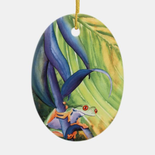 Treefrog Keramisch Ornament (Voorkant)