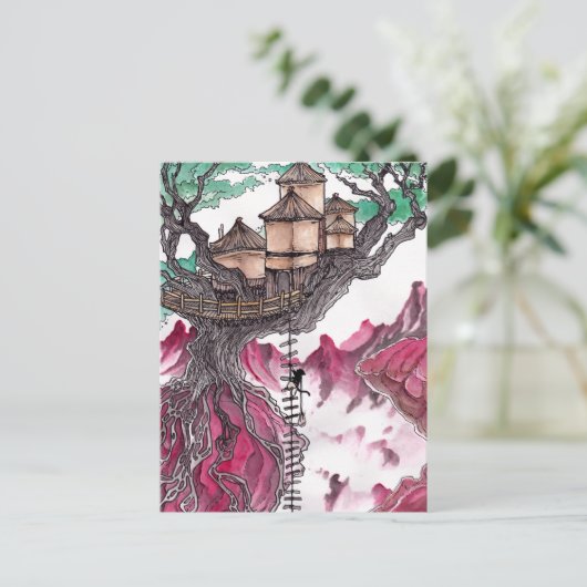 Treehouse Briefkaart (Staand voorkant)
