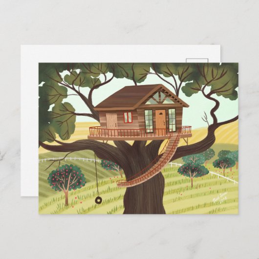 Treehouse Briefkaart (Voorkant / Achterkant)