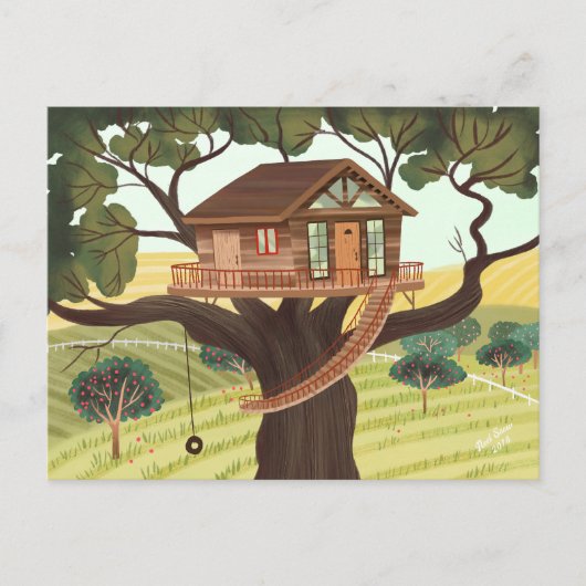 Treehouse Briefkaart (Voorkant)