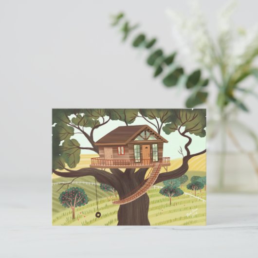 Treehouse Briefkaart (Staand voorkant)