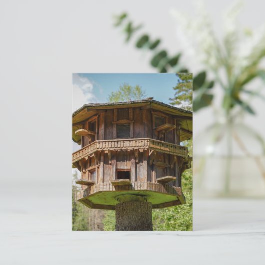 TREEHOUSE FANCY TREPOE HUIS BRIEFKAART (Staand voorkant)