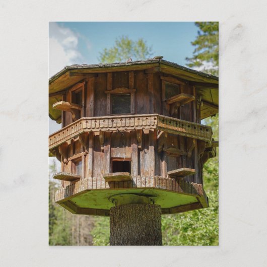 TREEHOUSE FANCY TREPOE HUIS BRIEFKAART (Voorkant)