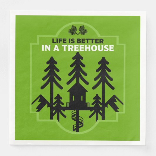 Treehouse Kids Terug naar school Servet (Voorkant)