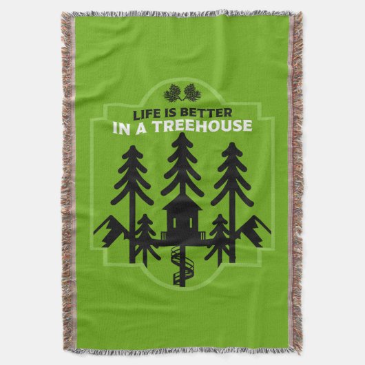 Treehouse Kinder terug naar school Deken (Voorkant Verticaal)