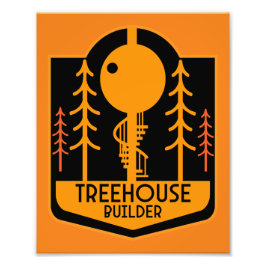 Treehouse Master Builder Foto Afdruk