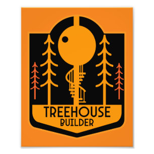 Treehouse Master Builder Foto Afdruk