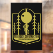 Treehouse Master Builder Raamsticker (Vel 2)
