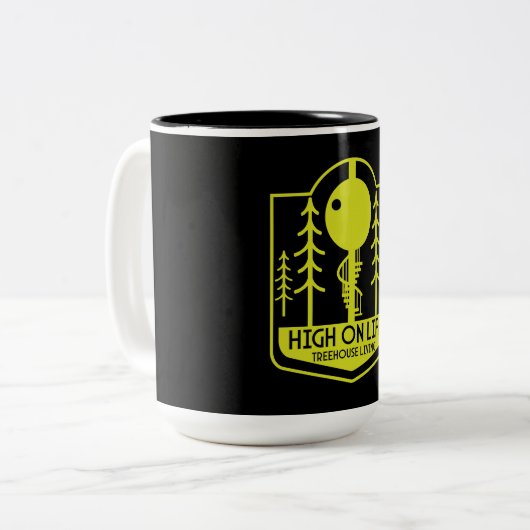 Treehouse Master Builder Tweekleurige Koffiemok (Voorkant links)