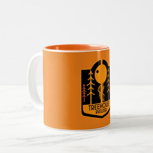 Treehouse Master Builder Tweekleurige Koffiemok (Voorkant links)