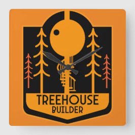 Treehouse Master Builder Vierkante Klok