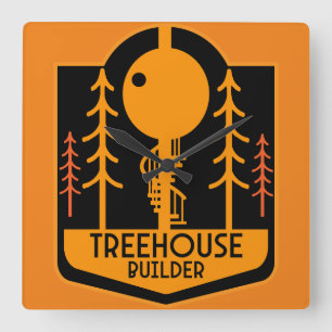 Treehouse Master Builder Vierkante Klok