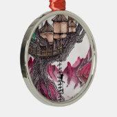 Treehouse Metalen Ornament (Rechts)