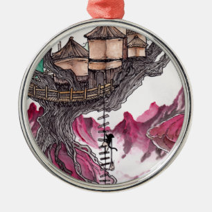 Treehouse Metalen Ornament