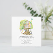 Treehouse Moving Announcement Kaart (Staand voorkant)