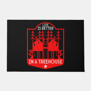 Treehouse Playhouse geschenken en kleding Deurmat