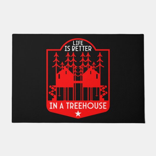 Treehouse Playhouse geschenken en kleding Deurmat (Voorkant)