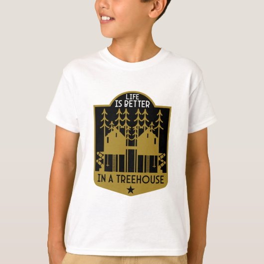 Treehouse Playhouse geschenken en kleding T-shirt (Voorkant)