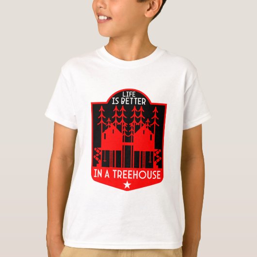 Treehouse Playhouse geschenken en kleding T-shirt (Voorkant)