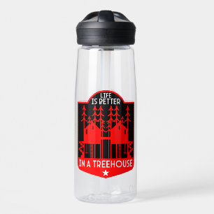 Treehouse Playhouse geschenken en kleding Waterfles