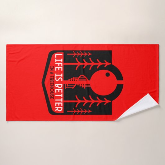 Treehouse Playhouse Terug naar school Badhanddoek (Badhanddoek)