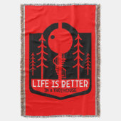 Treehouse Playhouse Terug naar school Deken (Voorkant Verticaal)