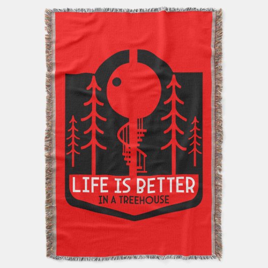 Treehouse Playhouse Terug naar school Deken (Voorkant Verticaal)