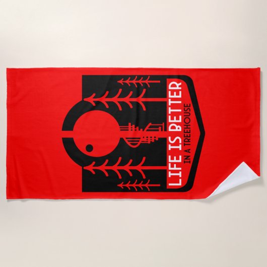 Treehouse Playhouse Terug naar school Strandlaken (Voorkant)