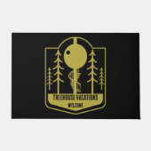 Treehouse Vakantie Feestdagen Deurmat (Voorkant)