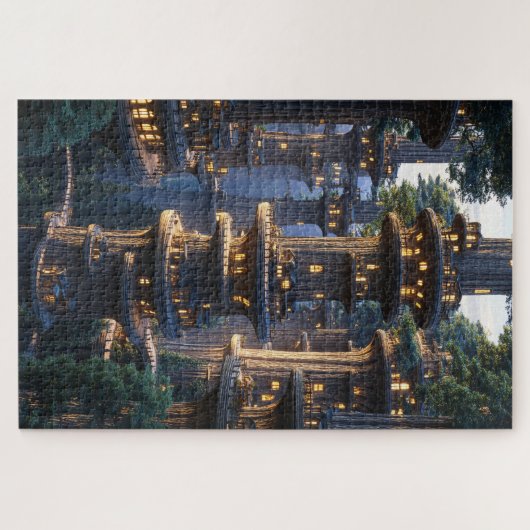 Treehouses Puzzel Legpuzzel (Horizontaal)