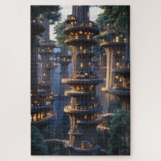 Treehouses Puzzel Legpuzzel (Verticaal)