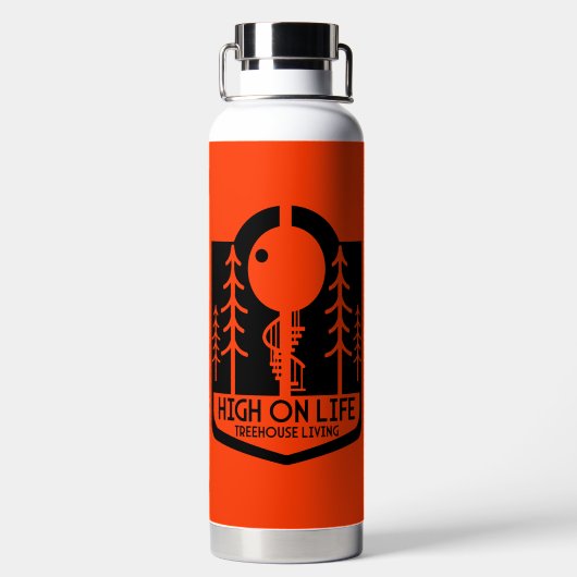 Treehouses terug naar school waterfles (Achterkant)