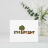 Treehugger (boom) briefkaart (Staand voorkant)